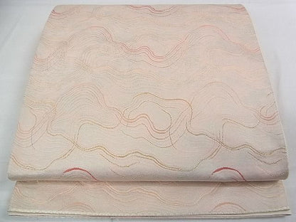 平和屋着物■六通柄袋帯 よろけ縞 逸品 DAAB0065ud