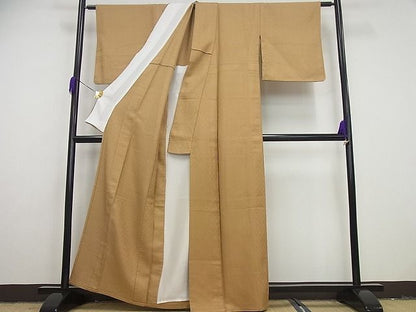 期間限定セール30％off●希少　伊兵衛織　工芸手織　入子菱　飴色地　逸品4s580