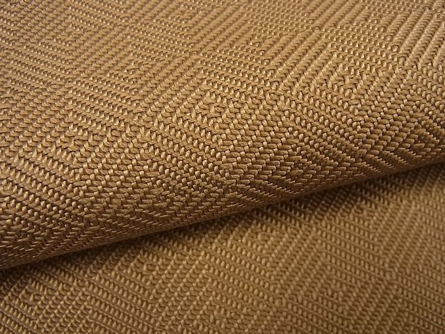 期間限定セール30％off●希少　伊兵衛織　工芸手織　入子菱　飴色地　逸品4s580