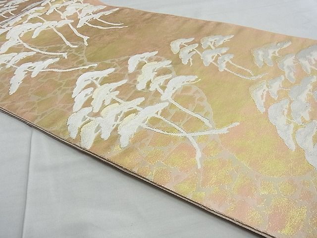 平和屋着物■六通柄袋帯 浜松文様 金銀糸 逸品 n-te1918