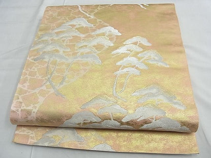 平和屋着物■六通柄袋帯 浜松文様 金銀糸 逸品 n-te1918