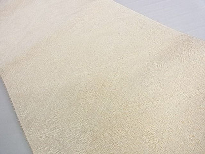 平和屋着物●西陣 小川英謹製 爪掻き本綴れ 八寸名古屋帯 桃山菱 金糸 証紙・共箱付き 逸品 DAAB4323ic