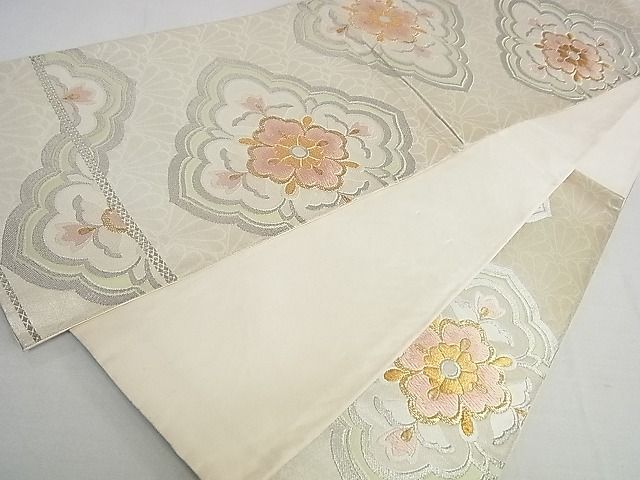 平和屋着物■六通柄袋帯 花菱文 金銀糸 逸品 DAAB1043jm