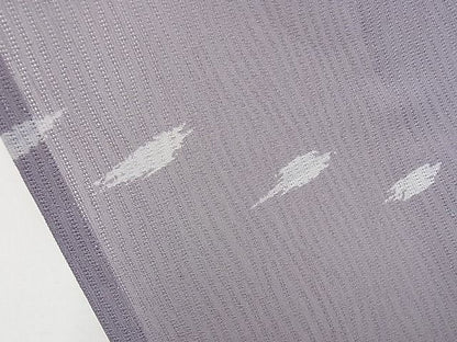 平和屋本店■極上　夏物　洗える最高級着物　＜英＞はなぶさ謹製　小紋　縦絽　霞文　たとう紙付き4s648