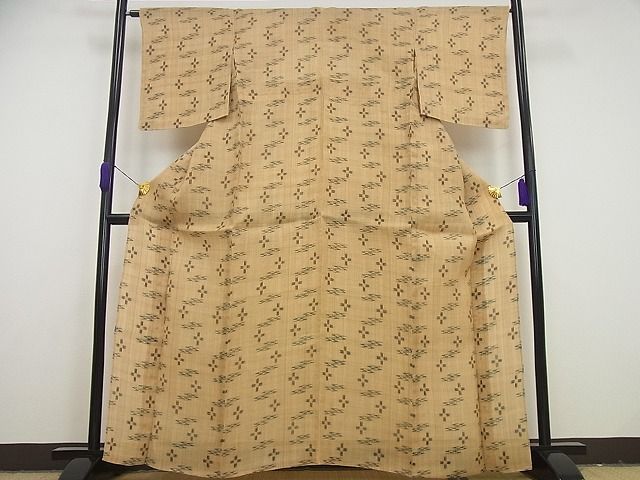 平和屋本店■希少　夏物　喜如嘉の芭蕉布　手積み芭蕉糸100％　証紙付き　逸品　未使用4s656