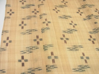 平和屋本店■希少　夏物　喜如嘉の芭蕉布　手積み芭蕉糸100％　証紙付き　逸品　未使用4s656