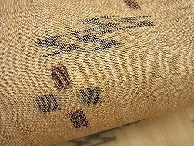 平和屋本店■希少　夏物　喜如嘉の芭蕉布　手積み芭蕉糸100％　証紙付き　逸品　未使用4s656