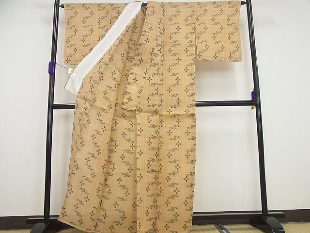 平和屋本店■希少　夏物　喜如嘉の芭蕉布　手積み芭蕉糸100％　証紙付き　逸品　未使用4s656