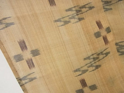 平和屋本店■希少　夏物　喜如嘉の芭蕉布　手積み芭蕉糸100％　証紙付き　逸品　未使用4s656