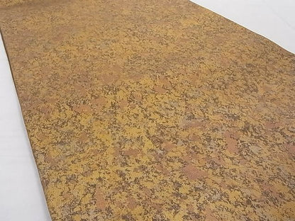 平和屋着物■六通柄袋帯　霞文　引箔　正絹　逸品　AAAC8313Agk