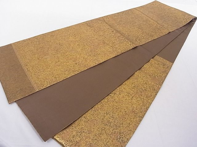 平和屋着物■六通柄袋帯　霞文　引箔　正絹　逸品　AAAC8313Agk