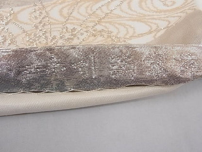 平和屋着物■六通柄袋帯 京洛錦 風景文 二重引箔 正絹 逸品 AAAC8158Agk