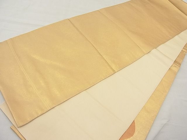 平和屋着物■太鼓柄袋帯 ヱ霞遠山松文 金糸 逸品 n-rc0804