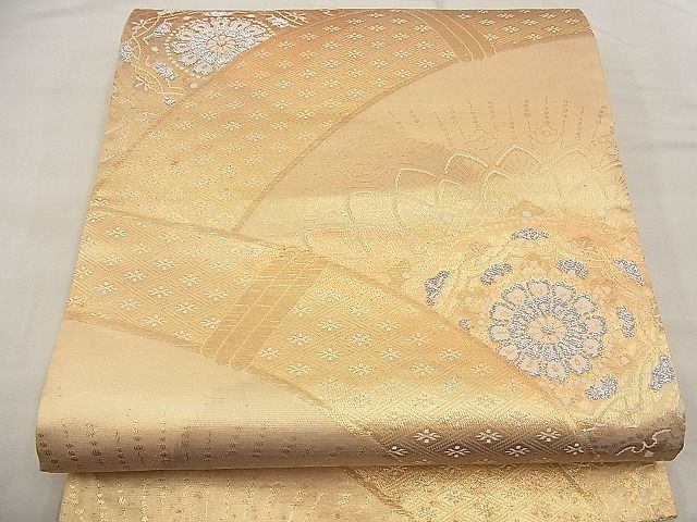 平和屋着物■六通柄袋帯 正倉院青海波 金銀糸 逸品 n-ea1846