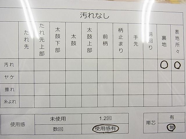 平和屋着物■六通柄袋帯 唐織 芝草菊花文 金糸 逸品 n-ea1852