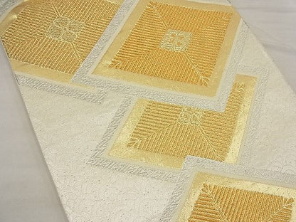 平和屋着物■六通柄袋帯 花菱文様 金銀糸 逸品 n-ea1868