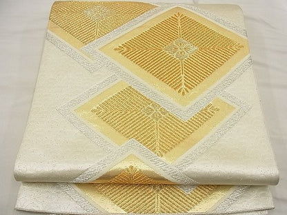 平和屋着物■六通柄袋帯 花菱文様 金銀糸 逸品 n-ea1868