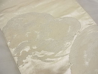 平和屋着物■六通柄袋帯 綴れ 松 銀糸 逸品 n-ea1886