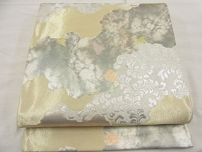 平和屋着物■六通柄袋帯 道長唐草文様 金銀糸 逸品 n-ea1897
