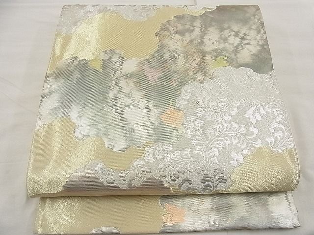 平和屋着物■六通柄袋帯 道長唐草文様 金銀糸 逸品 n-ea1897