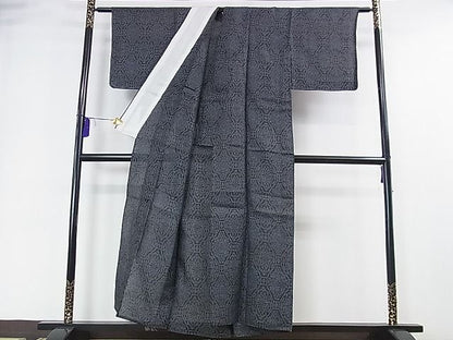 平和屋本店■極上　夏物　石川県指定無形文化財　能登上布　本麻手織上布　双蝶吉祥文　逸品　DZAA0049kh4