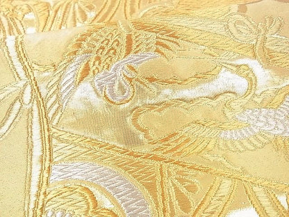 平和屋着物■六通柄袋帯 几帳吉祥花文 金銀糸 逸品 DAAA2192mz