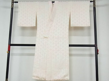 平和屋着物■長襦袢 袷 七宝花地紋 暈し染め 正絹 逸品 AAAD7092Acs