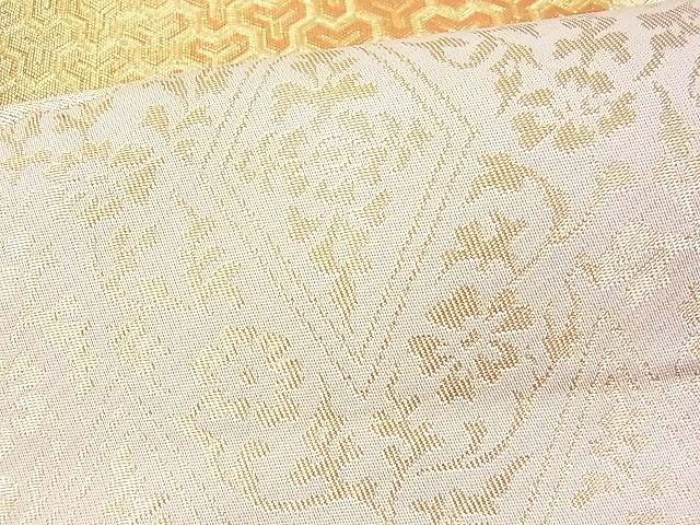 平和屋着物■六通柄袋帯 道長吉祥花文 金糸 逸品 DAAA2247mz
