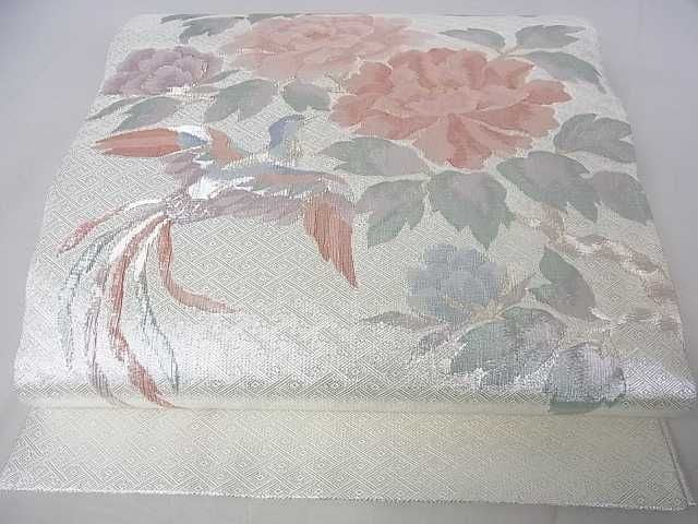 平和屋着物■佐賀錦 太鼓柄袋帯 鳳凰枝花文 金銀糸 逸品 DAAA4477ar