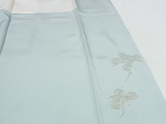 平和屋本店●極上　金彩友禅　卓越技能者・名工・和田光正　訪問着　鳳凰松文　暈し染め　ロング丈　正絹　逸品　KAAA0562kk4
