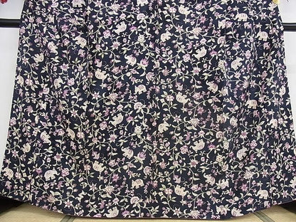 平和屋本店■極上　岡重　小紋　象　更紗花文　金彩　正絹　逸品　KAAA0649kk4