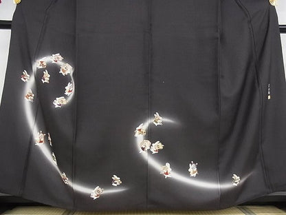 平和屋本店●極上 西陣 輝洸 安次郎 訪問着 宝尽くし 兎 暈し染め 金彩 正絹 逸品 KAAA0580kk4