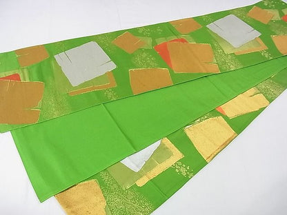 平和屋本店■極上　子供　七五三　女の子　7歳　祝着・襦袢(無双仕立て・半衿刺繍)・帯・小物セット　舞扇　金彩　逸品　DZAA0094kh4