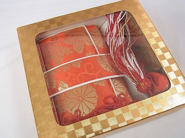 平和屋本店■極上　子供　七五三　女の子　7歳　祝着・襦袢(無双仕立て・半衿刺繍)・帯・小物セット　舞扇　金彩　逸品　DZAA0094kh4
