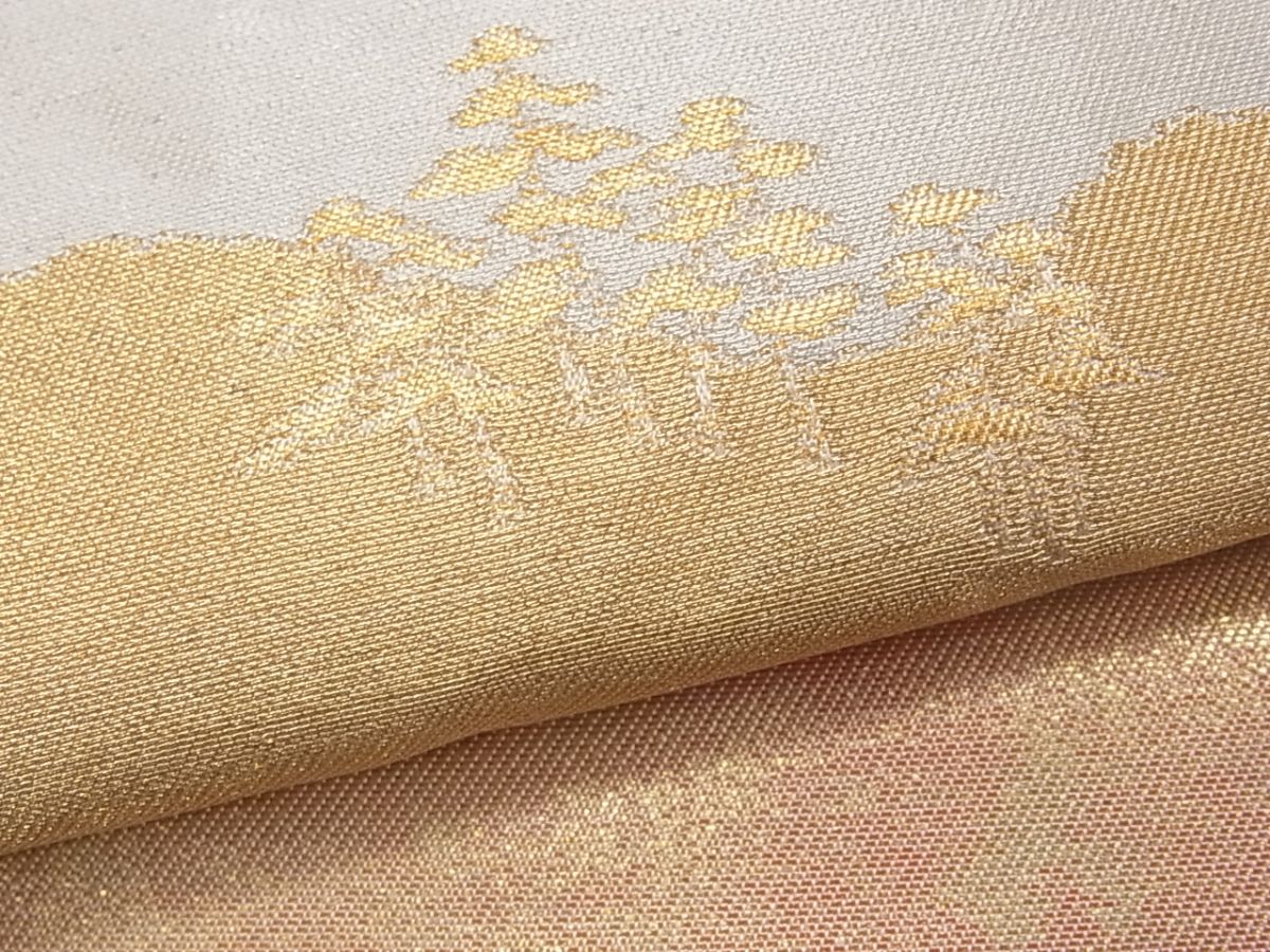 平和屋着物■六通柄袋帯 名物裂 金糸 逸品 CAAC1531fb