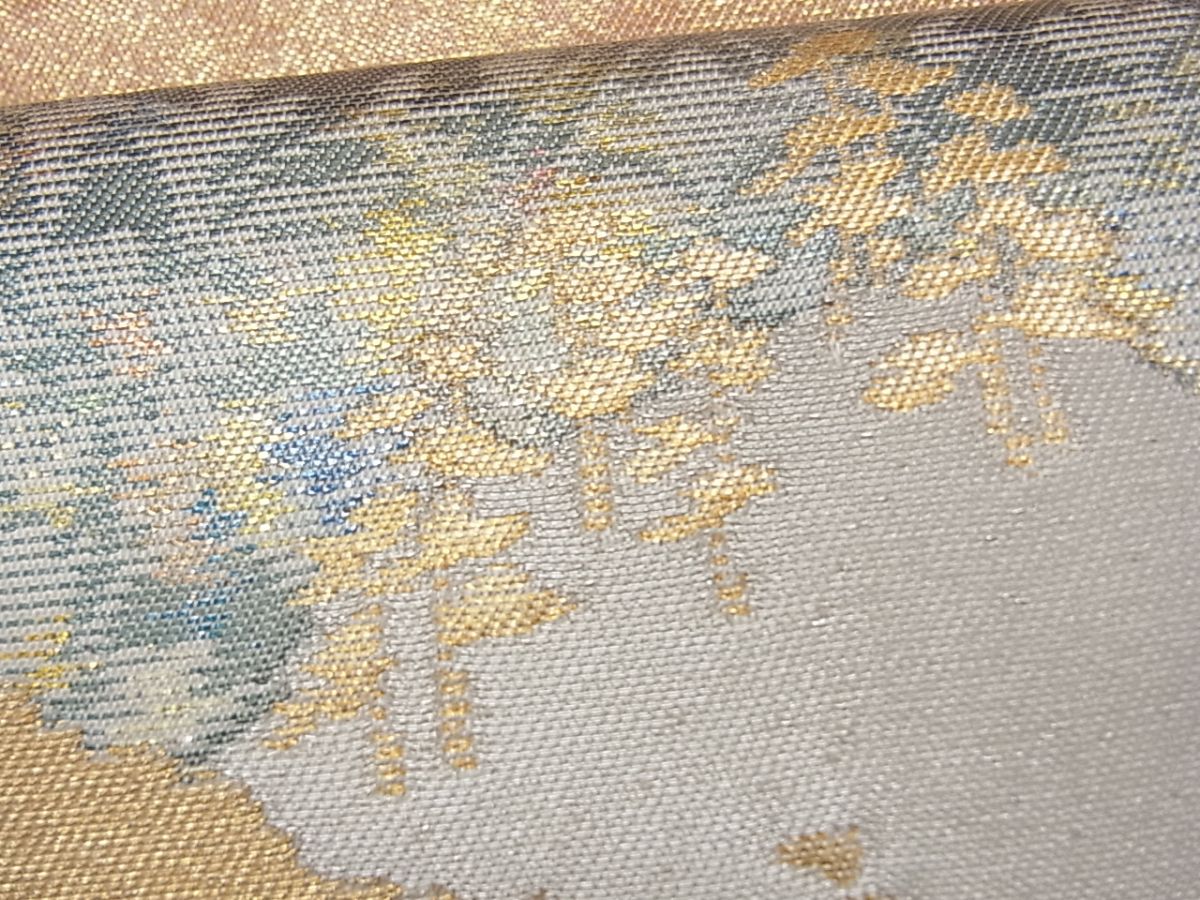 平和屋着物■六通柄袋帯 名物裂 金糸 逸品 CAAC1531fb