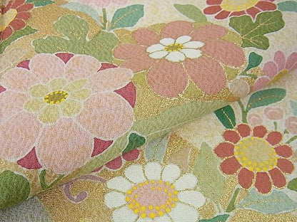 平和屋着物●京友禅の第一人者 松井青々 訪問着 吉祥花文 金彩 逸品 DAAC1006eee