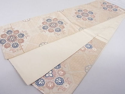 平和屋着物◎六通柄袋帯 唐織 蜀江花文 金銀糸 正絹 逸品 AAAD7944Agk