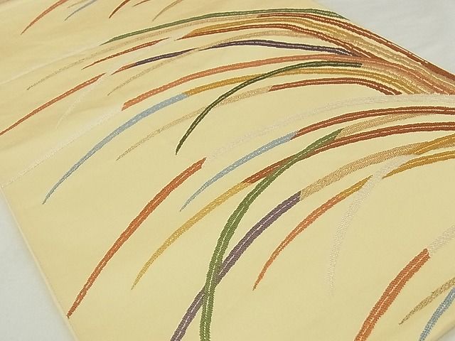 平和屋着物◎六通柄袋帯 唐織 草木文 金銀糸 正絹 逸品 AAAD1319Ahg