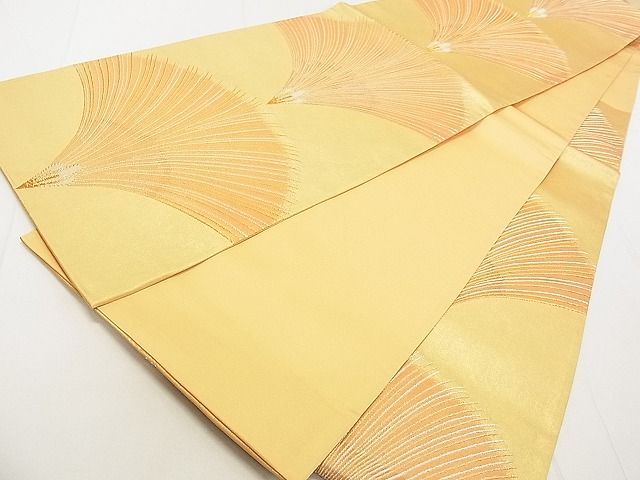 平和屋着物◎六通柄袋帯 松葉文 金銀糸 引箔 逸品 DAAA3470rt