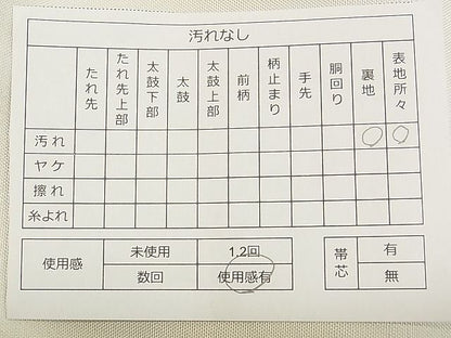平和屋着物◎太鼓柄袋帯 紬地 枝葉文 逸品 DAAA3474rt