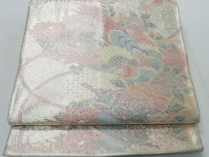 平和屋着物◎900織特選佐賀錦 六通柄袋帯 絵巻御所車鳳凰花文 逸品 DAAA0694ea