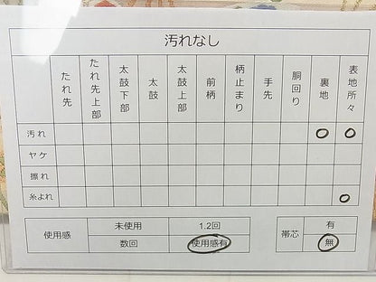平和屋着物◎六通柄袋帯 唐織 扇面露芝草花文 金銀糸 逸品 DAAA0730ea