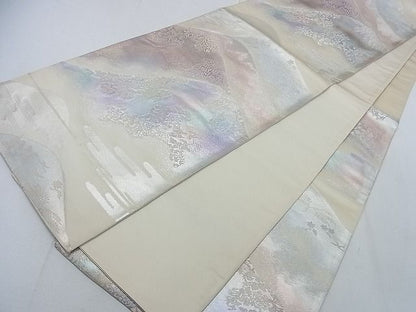 平和屋着物◎六通柄袋帯 重ね山花鳥文 逸品 DAAA0727ea