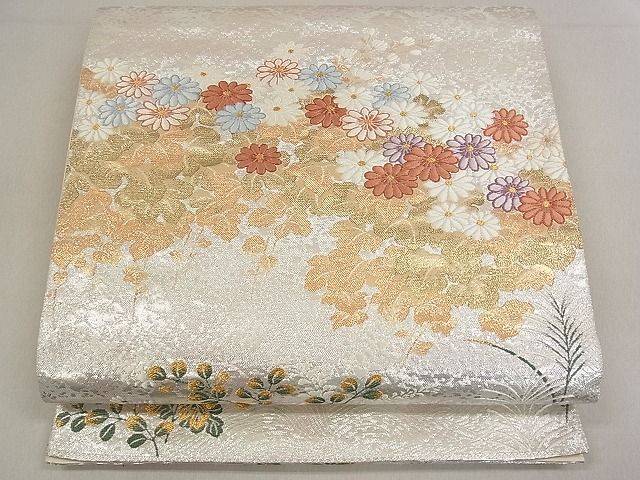平和屋着物◎六通柄袋帯 秋花讃歌 金銀糸 逸品 DAAB1278jm