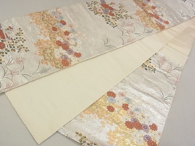 平和屋着物◎六通柄袋帯 秋花讃歌 金銀糸 逸品 DAAB1278jm