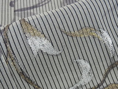 平和屋本店▽極上 訪問着 無双仕立て 紗袷 紗×縦絽 唐草文 正絹 逸品 KAAA0692kk4