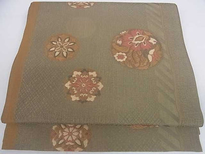 平和屋着物◎六通柄 本袋帯 花丸文 逸品 DAAA4880ar