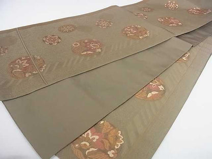 平和屋着物◎六通柄 本袋帯 花丸文 逸品 DAAA4880ar
