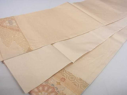 平和屋着物◎太鼓柄袋帯 天井花文 金糸 逸品 DAAA4891ar